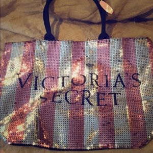 Victoria Secret sequin bag NWT